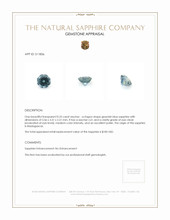 0.25 Ct. Sapphire from Madagascar Appraisal
