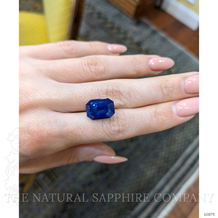 10.43 Ct. Blue Sapphire from Ceylon (Sri Lanka)