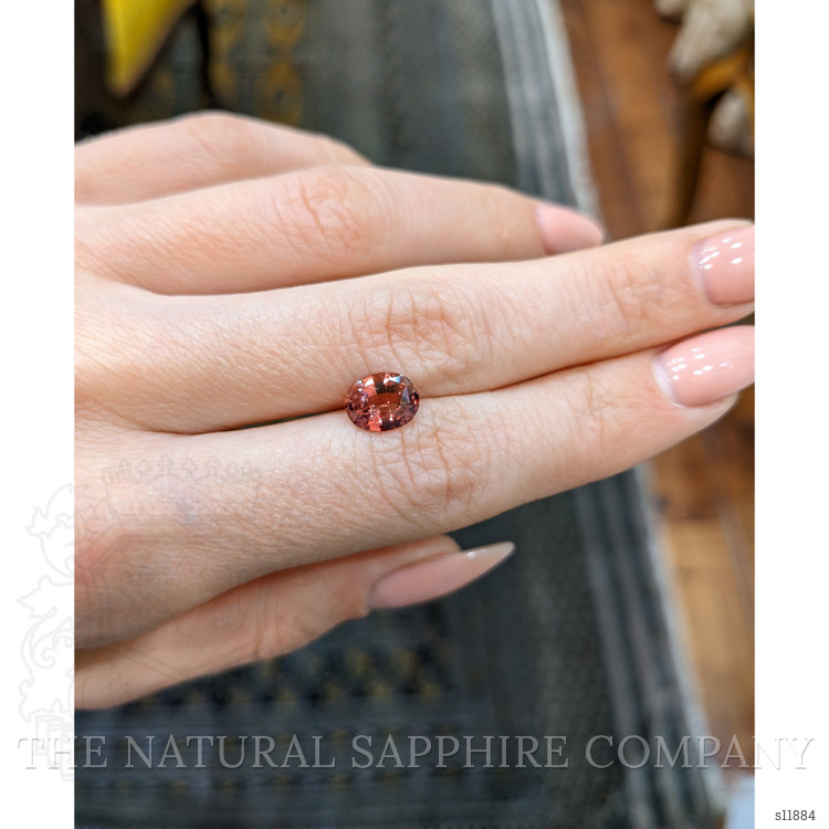 1.74 Ct. Orangish Brown Sapphire from Ceylon (Sri Lanka)