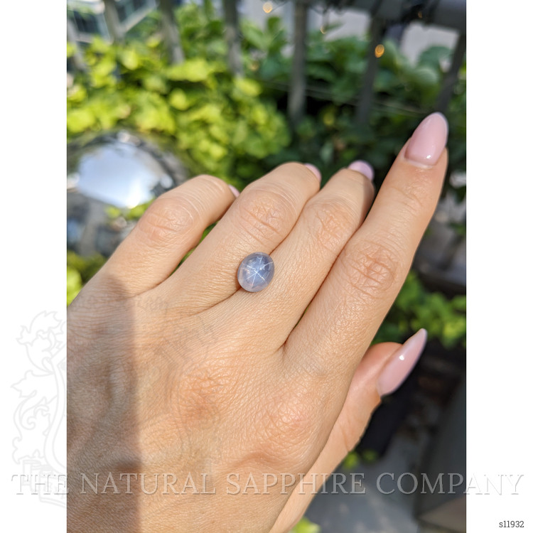 5.07 Ct. Greyish Blue Star Sapphire from Ceylon (Sri Lanka)
