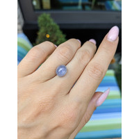 5.07 Ct. Greyish Blue Star Sapphire from Ceylon (Sri Lanka) Life Style