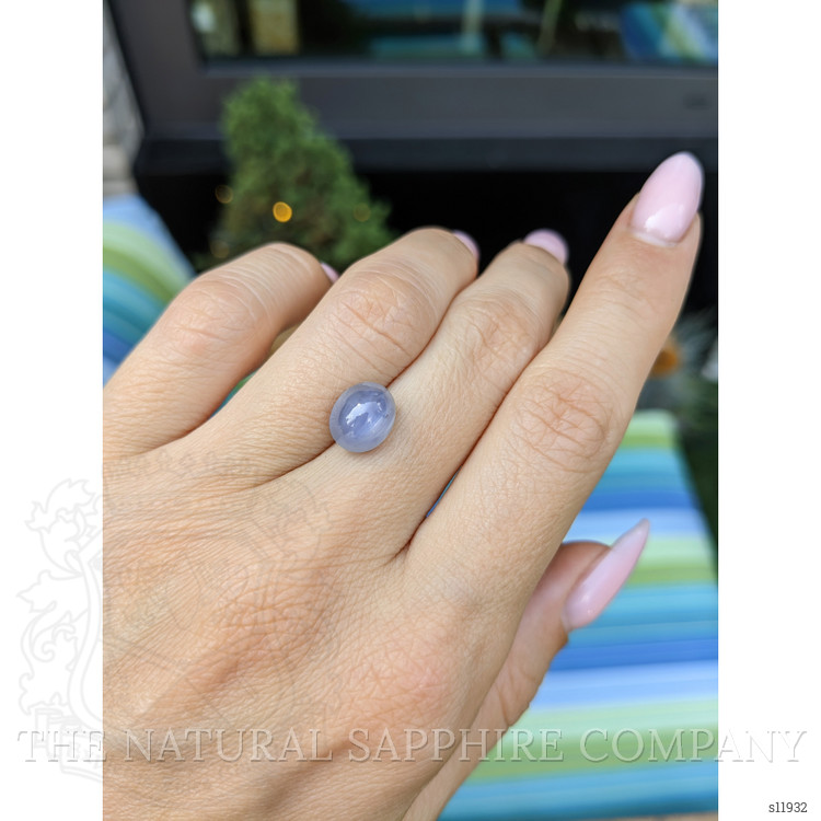 5.07 Ct. Greyish Blue Star Sapphire from Ceylon (Sri Lanka)
