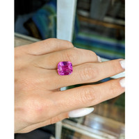 7.18 Ct. Pink Sapphire from Madagascar Life Style