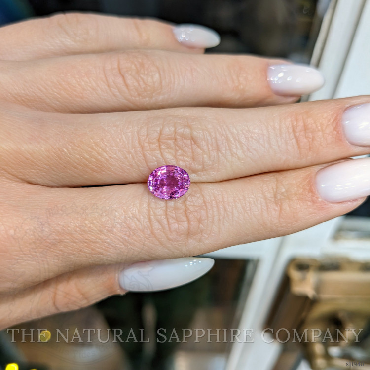 2.03 Ct. Purplish Pink Sapphire from Ceylon (Sri Lanka)
