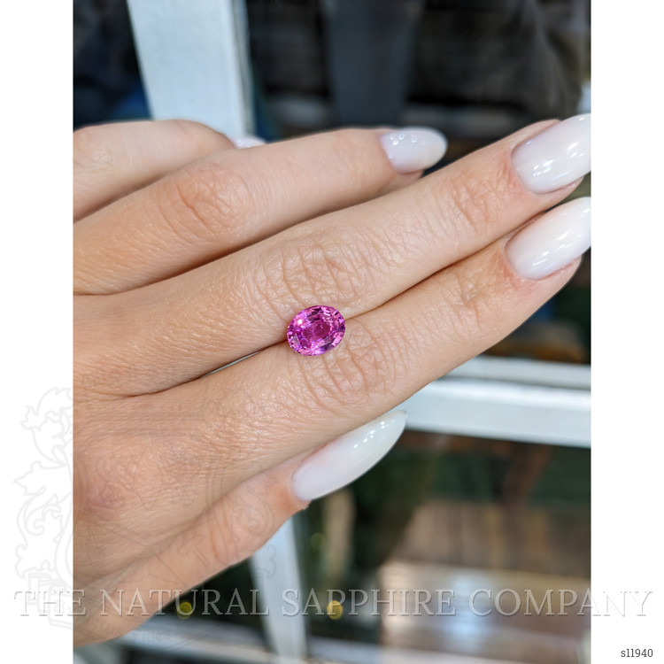 2.03 Ct. Purplish Pink Sapphire from Ceylon (Sri Lanka)
