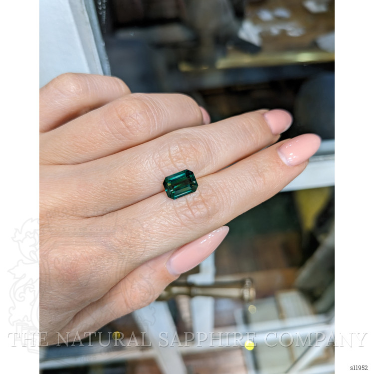 3.41 Ct. Bluish Green Sapphire from Madagascar