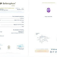 2.51 Ct. Pink Sapphire from Madagascar Scan Report