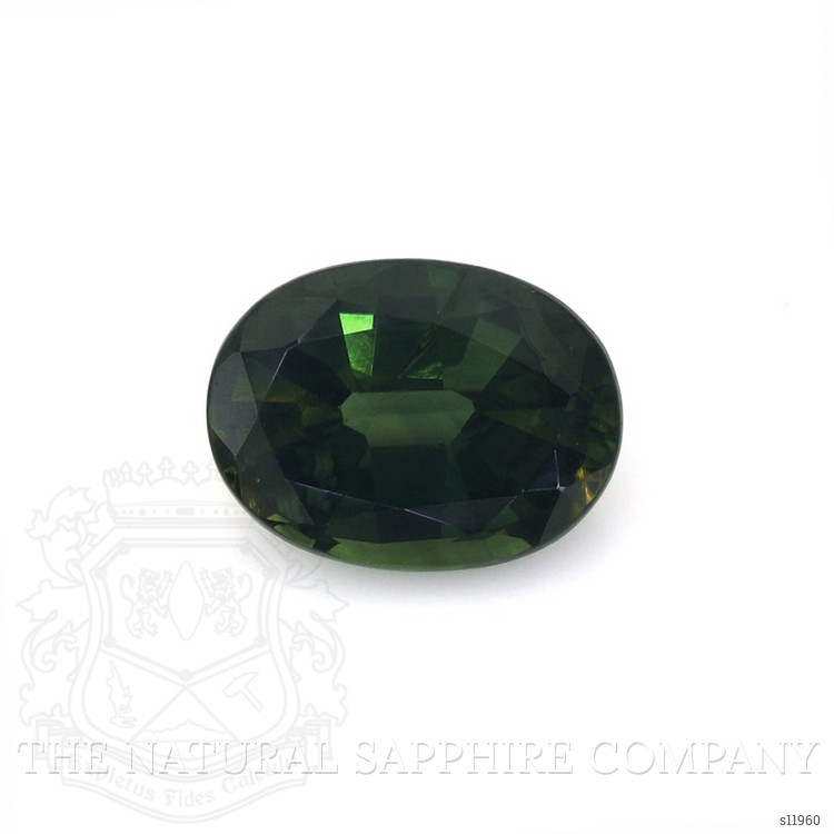 2.01 Ct. Bluish Green Sapphire from Ceylon (Sri Lanka)