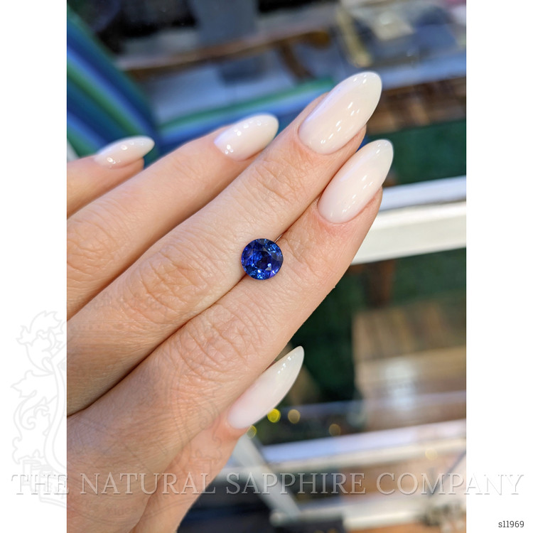 2.11 Ct. Blue Sapphire from Ceylon (Sri Lanka)