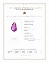 0.72 Ct. Pinkish Purple Sapphire from Ceylon (Sri Lanka) Scan Report