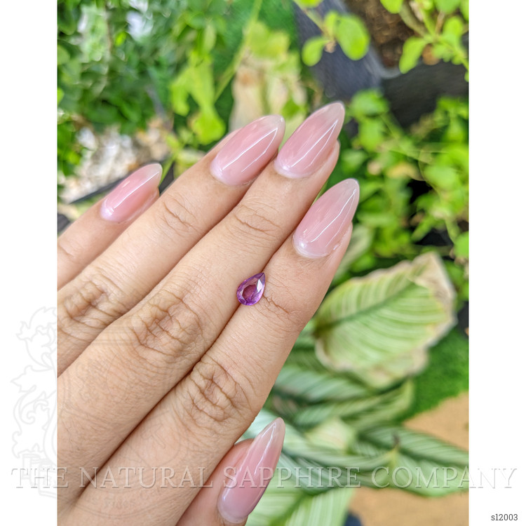 0.72 Ct. Pinkish Purple Sapphire from Ceylon (Sri Lanka)