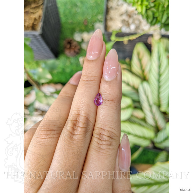 0.72 Ct. Pinkish Purple Sapphire from Ceylon (Sri Lanka)