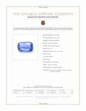0.70 Ct. Blue Sapphire from Ceylon (Sri Lanka) Scan Report