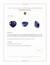7.01 Ct. Blue Sapphire from Ceylon (Sri Lanka) Appraisal