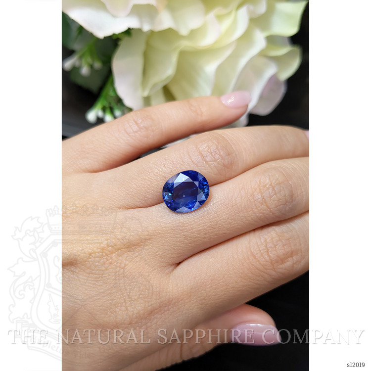 7.02 Ct. Blue Sapphire from Ceylon (Sri Lanka)