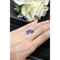 7.24 Ct. Blue Sapphire from Ceylon (Sri Lanka) Life Style