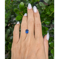 2.00 Ct. Blue Sapphire from Madagascar Life Style