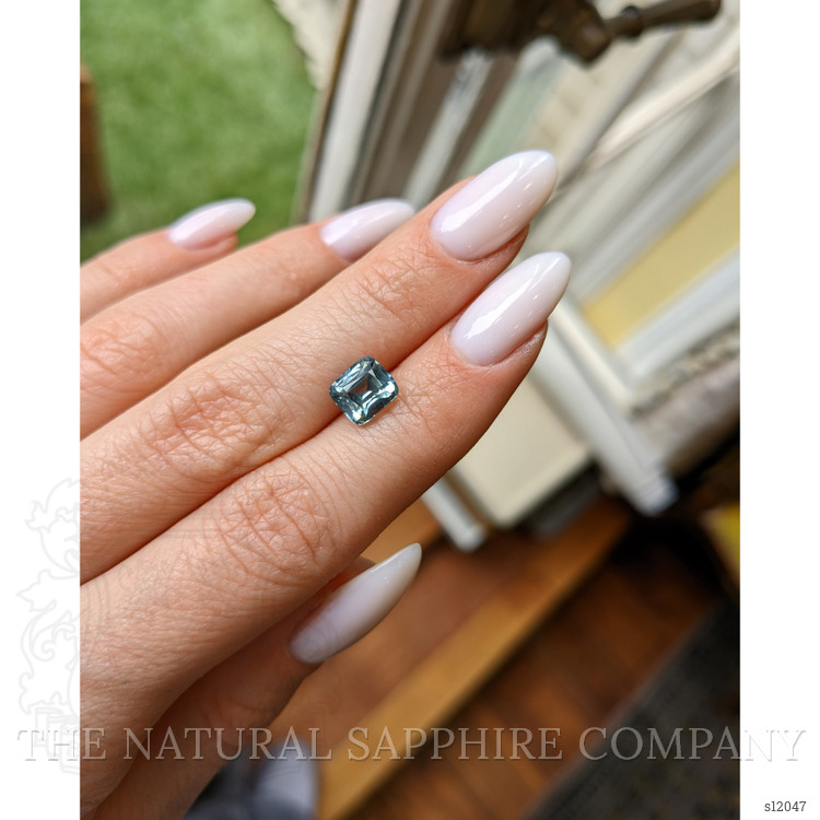 2.45 Ct. Bluish Green Sapphire from Ceylon (Sri Lanka)