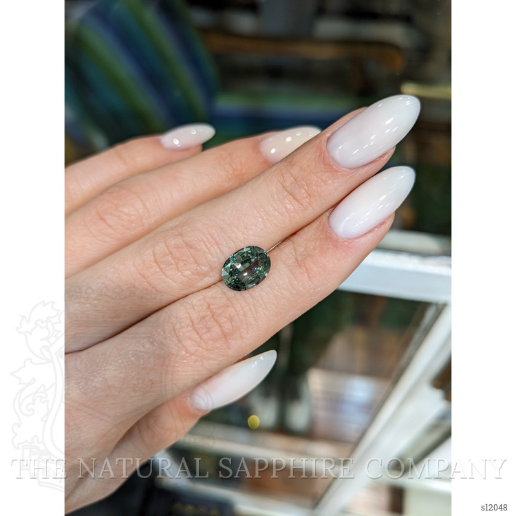 2.53 Ct. Bluish Green Sapphire from Madagascar