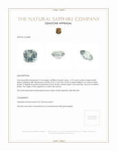 3.73 Ct. Sapphire from Ceylon (Sri Lanka) Appraisal
