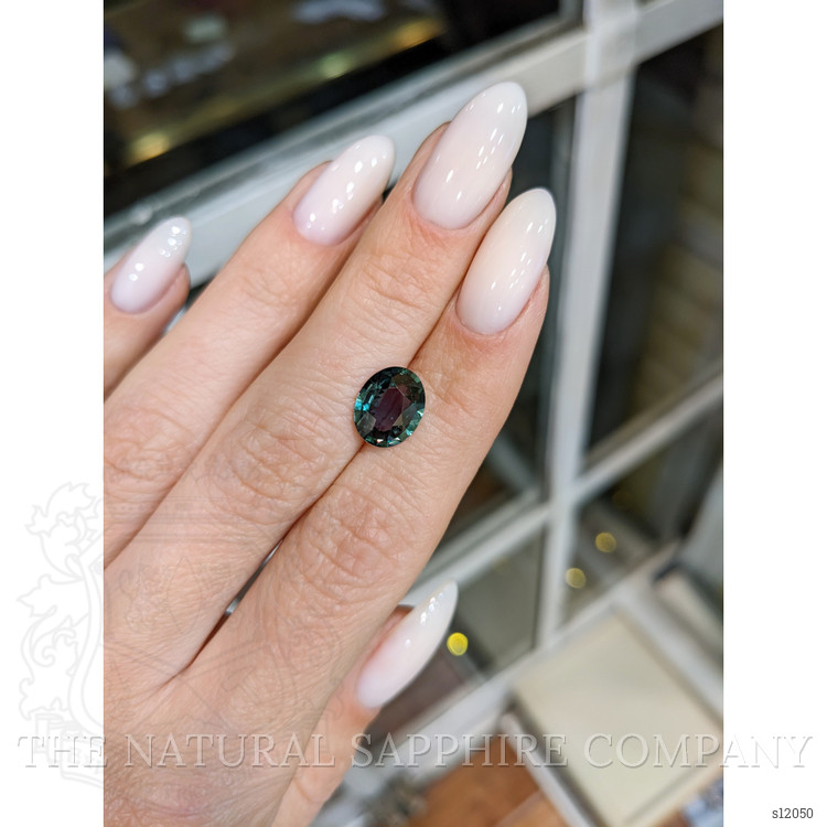 2.85 Ct. Bluish Green Sapphire from Ceylon (Sri Lanka)