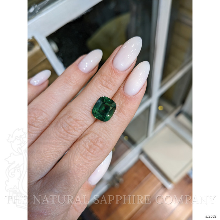 8.03 Ct. Bluish Green Sapphire from Ceylon (Sri Lanka)