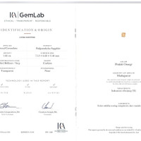 1.60 Ct. Padparadscha Sapphire from Madagascar Scan Report