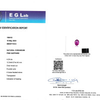 4.29 Ct. Sapphire from Ceylon (Sri Lanka) Scan Report