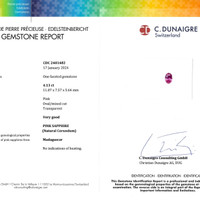 4.13 Ct. Pink Sapphire from Madagascar Scan Report