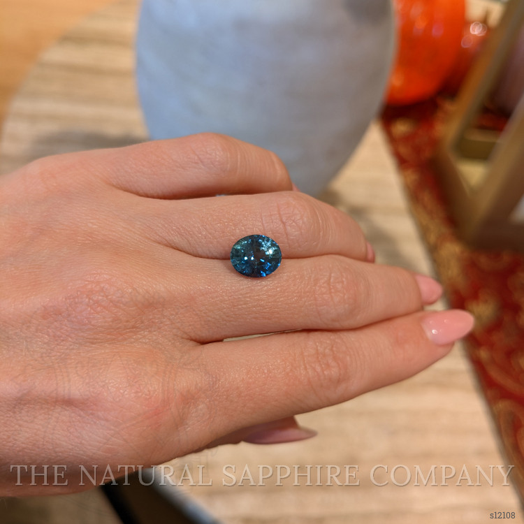 4.07 Ct. Greenish Blue Sapphire from Madagascar