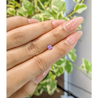 0.52 Ct. Purplish Pink Sapphire from Ceylon (Sri Lanka) Life Style