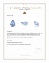 0.52 Ct. Blue Sapphire from Ceylon (Sri Lanka) Appraisal