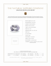 0.55 Ct. Purple Sapphire from Ceylon (Sri Lanka) Scan Report