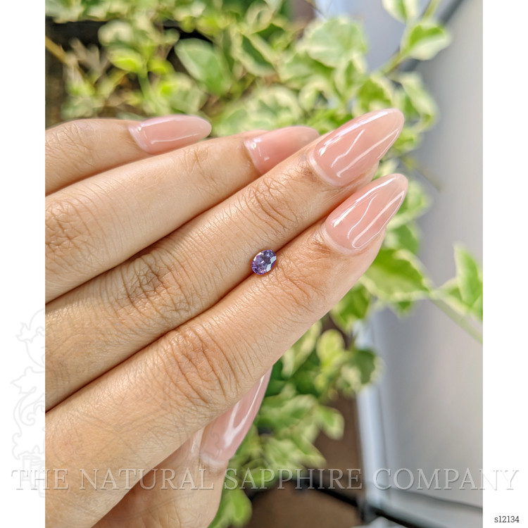 0.46 Ct. Purple Sapphire from Ceylon (Sri Lanka)
