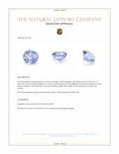 0.46 Ct. Violet Sapphire from Ceylon (Sri Lanka) Appraisal