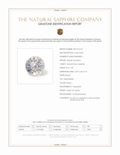 0.46 Ct. Peach Sapphire from Ceylon (Sri Lanka) Scan Report