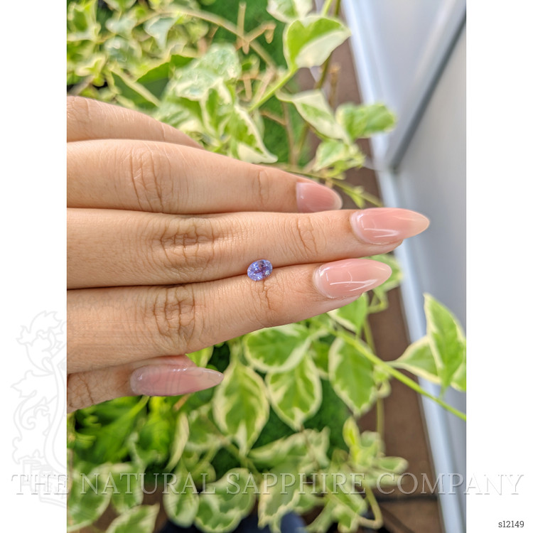 0.58 Ct. Purple Sapphire from Ceylon (Sri Lanka)