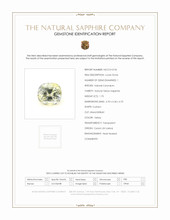 1.70 Ct. Yellow Sapphire from Ceylon (Sri Lanka) Scan Report