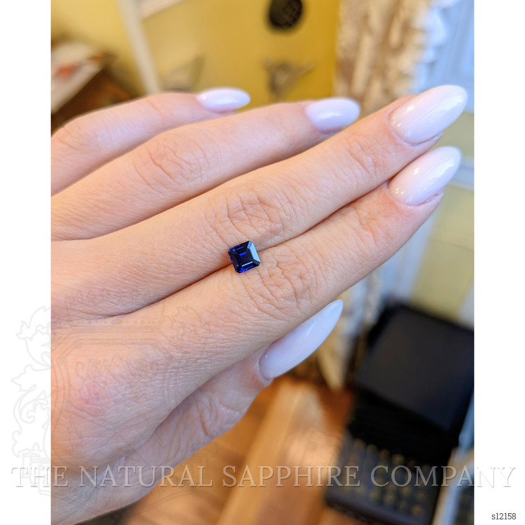 0.76 Ct. Blue Sapphire from Ceylon (Sri Lanka)