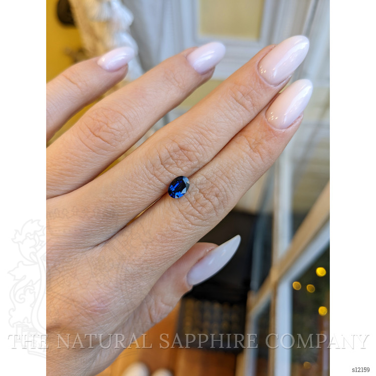 0.77 Ct. Blue Sapphire from Ceylon (Sri Lanka)