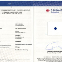 2.43 Ct. Blue Sapphire from Ethiopia Scan Report