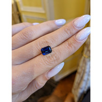3.10 Ct. Blue Sapphire from Ethiopia Life Style