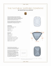 1.13 Ct. Blue Sapphire from Ceylon (Sri Lanka) 3 D Scan Report