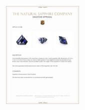 3.50 Ct. Bi Color / Parti Sapphire from Ceylon (Sri Lanka) Appraisal