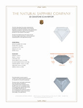 3.50 Ct. Bi Color / Parti Sapphire from Ceylon (Sri Lanka) 3 D Scan Report