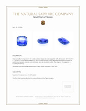 1.44 Ct. Bi Color Sapphire from Ceylon (Sri Lanka) Appraisal