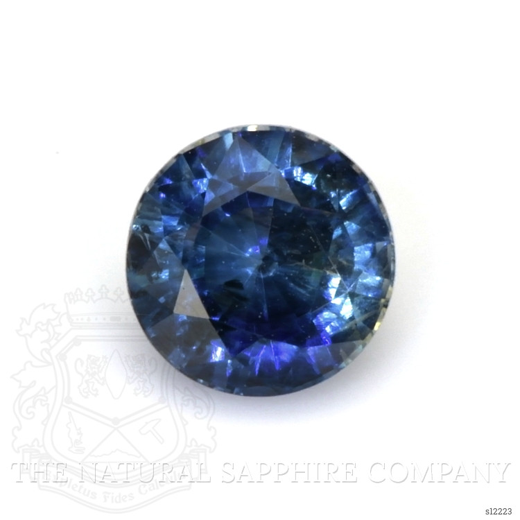 Accent Stones Bi Color Sapphire Ring 0.76 Ct., 14K White Gold