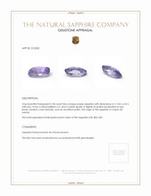 2.58 Ct. Purple Sapphire from Ceylon (Sri Lanka) Appraisal
