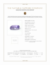 2.58 Ct. Purple Sapphire from Ceylon (Sri Lanka) Scan Report