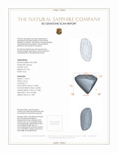 2.58 Ct. Purple Sapphire from Ceylon (Sri Lanka) 3 D Scan Report